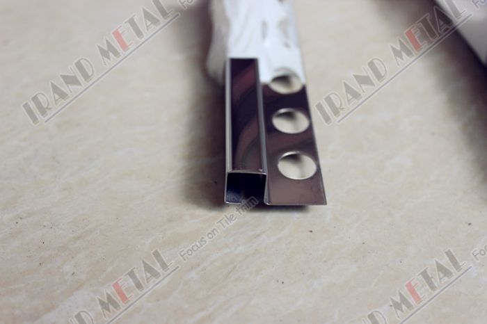 Stainless steel square tile trims 10mm