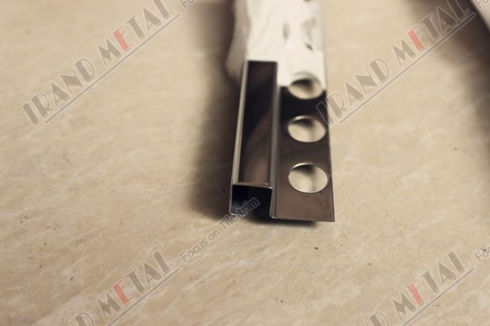Stainless steel square tile trims 12mm